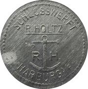 25 Pfennig - Harburg Schlosswerft R. Holtz obverse image