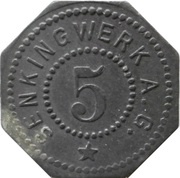 5 Pfennig - Hildesheim Senkingwerk A.G. obverse image