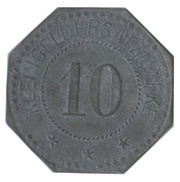 10 Pfennig - Hildesheim Senkingwerk A.G., Germany,  reverse image
