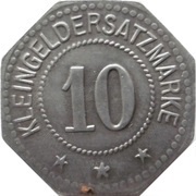 10 Pfennig - Hildesheim Senkingwerk A.G., Germany,  reverse image