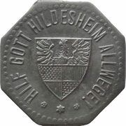 10 Pfennig - Hildesheim, Germany, 1918 reverse image