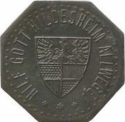 10 Pfennig - Hildesheim, Germany, 1918 reverse image