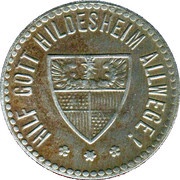 25 Pfennig - Hildesheim, Germany, 1920 reverse image