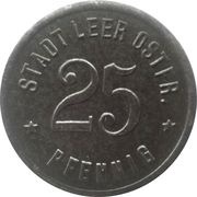 25 Pfennig - Leer in Ostfriesland obverse image