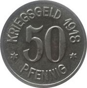 50 Pfennig - Leer in Ostfriesland, Germany, 1918 reverse image