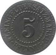 5 Pfennig - Lüneburg, Germany, 1917 reverse image