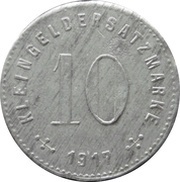 10 Pfennig - Meppen Heseper Torfwerk G.M.B.H., Germany, 1917 reverse image