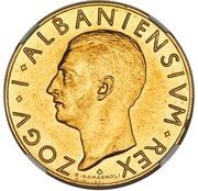 100 Franga Ari - Zog I Prova obverse image