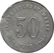 50 Pfennig - Meppen Heseper Torfwerk G.M.B.H., Germany, 1917 reverse image