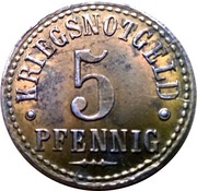 5 Pfennig - Northeim, Germany, 1918 reverse image