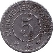 5 Pfennig - Peine, Germany, 1918 reverse image