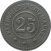 25 Pfennig - Peine, Germany, 1918 reverse image