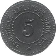 5 Pfennig - Quakenbrück, Germany, 1917 reverse image
