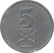 5 Pfennig - Rotenburg, Germany, 1917 reverse image
