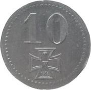 10 Pfennig - Rotenburg, Germany, 1917 reverse image