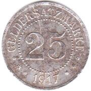 25 Pfennig- Biebrich Kalle and Co, Germany, 1917 reverse image