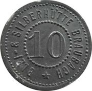 10 Pfennig - Braubach Blei- and Silberhütte obverse image