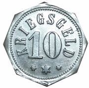 10 Pfennig - Camberg, Germany, 1917 reverse image
