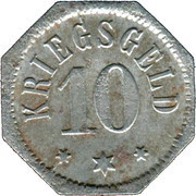 10 Pfennig - Camberg, Germany, 1917 reverse image