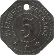 5 Pfennig - Eschwege, Germany,  reverse image