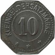 10 Pfennig - Eschwege, Germany,  reverse image