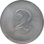 2 Pfennig - Frankfurt am Main F.M.A., Germany,  reverse image