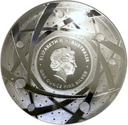 5 Dollars - Elizabeth II 4th Portrait - The Earth - Silver Domed obverse image