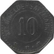 10 Pfennig - Fulda, Germany, 1917 reverse image