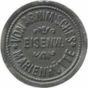 5 Pfennig - Grossauheim von Arnim'sches Eisenw. Marienhütte obverse image