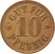10 Pfennig - Hanau Heinr. and Aug. Brüning reverse image