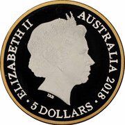 5 Dollars - Elizabeth II 4th Portrait - XXI Commonwealth Games - Silver Proof obverse image