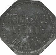 10 Pfennig - Hanau Heinr. and Aug. Brüning obverse image