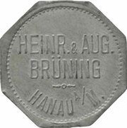 50 Pfennig - Hanau Heinr. and Aug. Brüning obverse image
