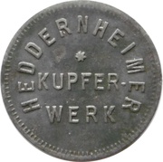 1 Pfennig - Heddernheime Kupfer Werk obverse image