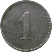 1 Pfennig - Heddernheime Kupfer Werk, Germany,  reverse image
