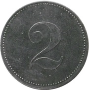 2 Pfennig - Heddernheim Kupfer Werk, Germany,  reverse image