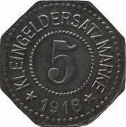 5 Pfennig - Hersfeld, Germany, 1918 reverse image