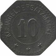 10 Pfennig - Hersfeld, Germany,  reverse image