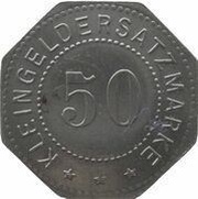 50 Pfennig - Hersfeld, Germany,  reverse image