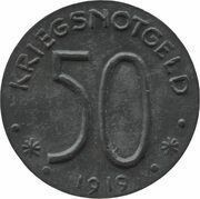 50 Pfennig - Hersfeld, Germany, 1919 reverse image