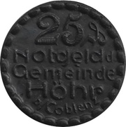 25 Pfennig - Höhr obverse image