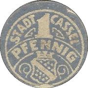 1 Pfennig reverse image