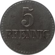 5 Pfennig - Langenschwalbach, Germany,  reverse image