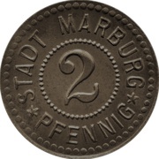 2 Pfennig - Marburg an der Lahn obverse image