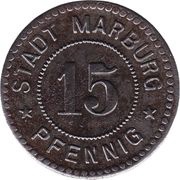 15 Pfennig - Marburg an der Lahn obverse image