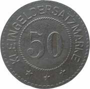 50 Pfennig - Melsungen, Germany, 1920 reverse image