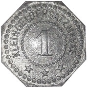 1 Pfennig - Schlierbach Wächtersbacher Steingutfabrik G.m.b.H., Germany,  reverse image