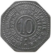 10 Pfennig - Schlierbach Wächtersbacher Steingutfabrik G.M.B.H. obverse image