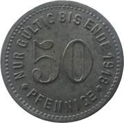 50 Pfennig - Schmalkalden, Germany, 1918 reverse image