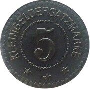 5 Pfennig - Strassebersbach, Germany, 1917 reverse image